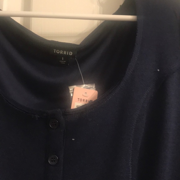 Torrid dress 3/4 sleeve Henley NWT - Picture 3 of 3